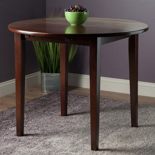 Clayton Transitional 4-Seating Casual Dining Table - Walnut