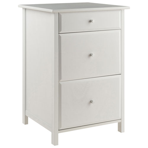 Delta 3-Drawer File Cabinet - White
