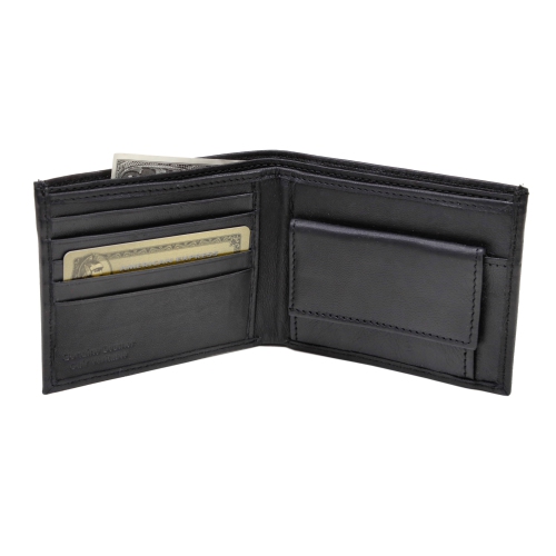Ashlin® DESIGNER | HENLEY Mens slim wallet with coin change section