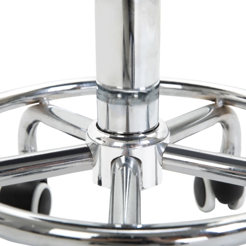 Vinsetto Adjustable Swivel Salon Stool Hydraulic PU Barber Rolling Massage Tattoo Chair Bar Beauty SPA Seat Black