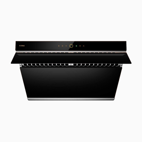 FOTILE 30” Range Hood | JQG7505 | Black Tempered Glass |Side Draft Air Filtration | Dual DC-Motor | Hands Free On and Off | Touchscreen with 4 Speed