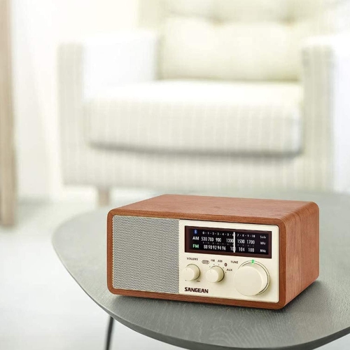 SANGEAN RA50562 Fm Bluetooth Wooden Cabinet Radio, Multicolor