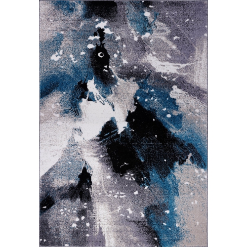 Ardene Traditional Gray Turquoise Area Rug 5'2" x 7'5"