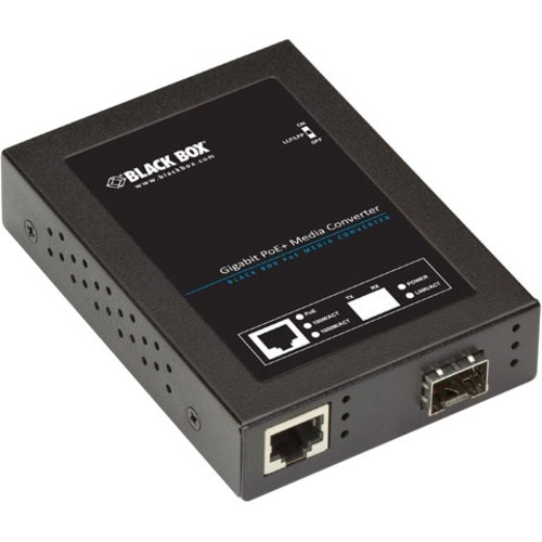 Black Box Gigabit PoE+ PSE Media Converter LPS535A-SFP