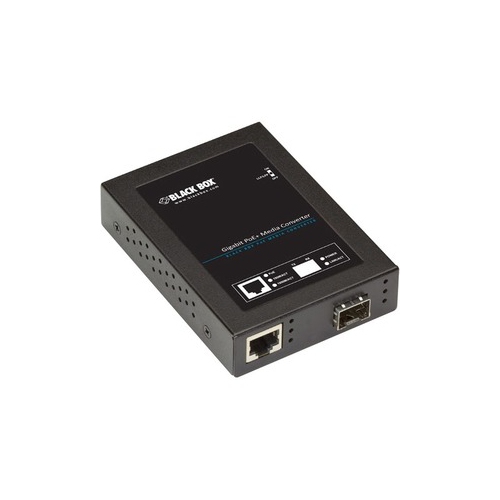 Black Box Gigabit PoE+ PSE Media Converter LPS535A-SFP