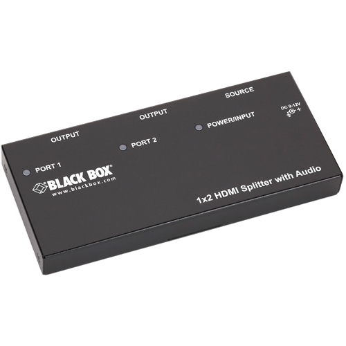 BLACK BOX  Box 1 X 2 HDMI Splitter With Audio