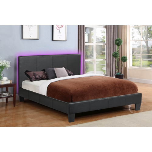 Husky® Value Upholstered Platform Bed – Double - Black