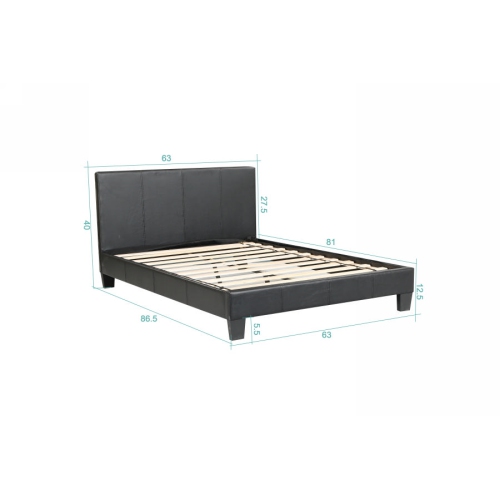 Husky® Value Upholstered Platform Bed – Queen - Black
