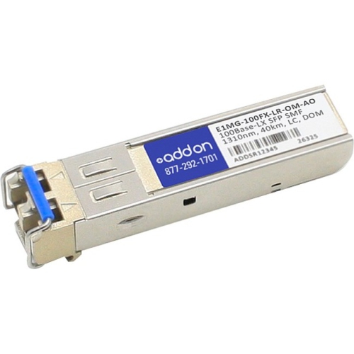 ADDON  Brocade E1Mg-100Fx-Lr-Om Compatible Taa Compliant 100Base-Lx Sfp Transceiver (Smf, 1310Nm, 40Km, Lc, Dom)
