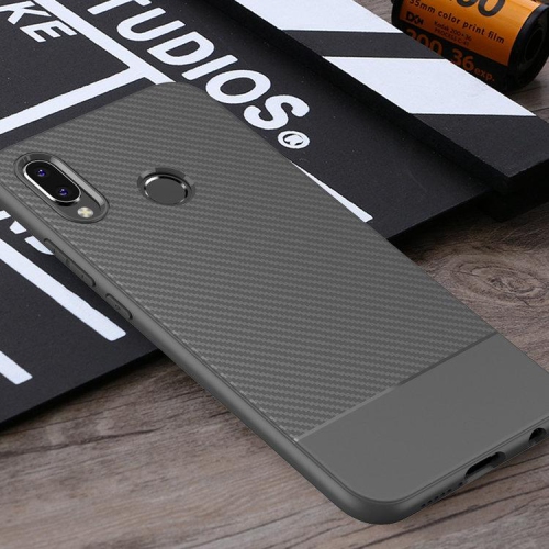 PANDACO  Carbon Fiber Case for Huawei P20 Lite In Grey