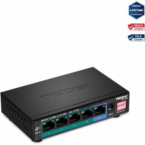 TRENDnet TPE-LG50 5-Port Gigabit Long Range PoE+ Switch