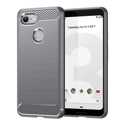 PANDACO Grey Brushed Metal Case for Google Pixel 3