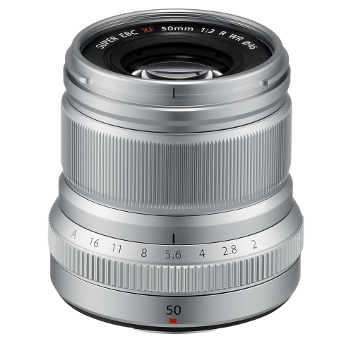 Image 1 of 2.. Fujifilm FUJINON XF50mm F2 R WR Silver #