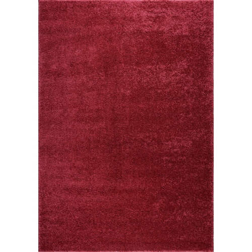 LA DOLE RUGS  Meknes Shag Rose Area Rug 3'11" X 5'7" In Red