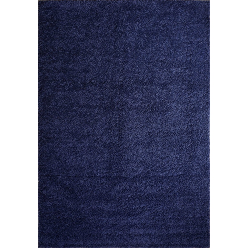 Meknes Shag Navy Blue Area Rug 3'11" x 5'7"