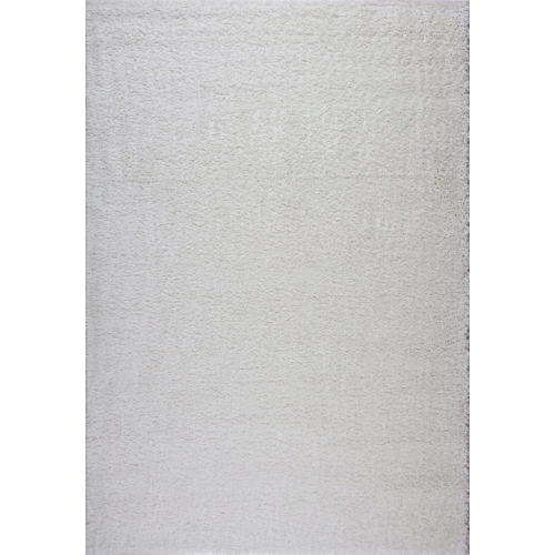 LA DOLE RUGS  Meknes Shag Area Rug 3'11" X 5'7" In Ivory