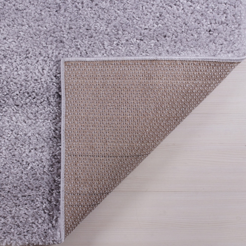 Meknes Shag Light Gray Area Rug 3'11" x 5'7"