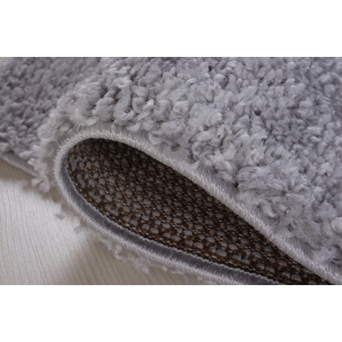 Meknes Shag Light Gray Area Rug 3'11" x 5'7"