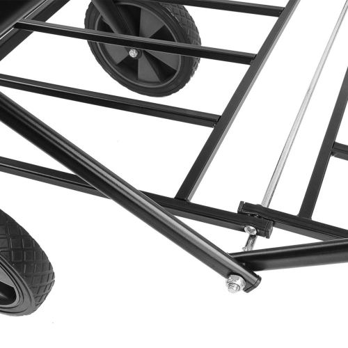 Outdoor Folding Wagons, Collapsible Camping Utility Wagon Carts Beach Garden Shopping Grocery Cart, Green