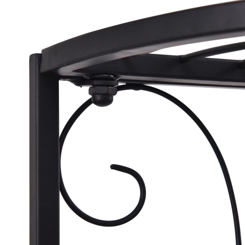 Costway 3 Tier Floral Corner Plant Stand Metal Flower Pot Rack Stair Display Ladder