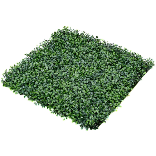 Costway 12 Artificial Hedge Plant Privacy Fence Screen Topiary Decor Wall 20'' x 20''