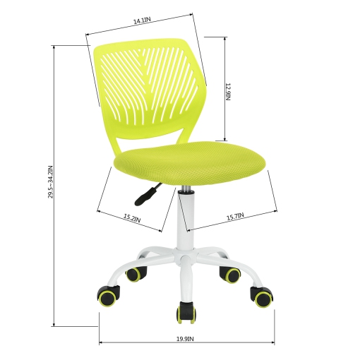 FurnitureR Task Chair Height Adjustable Swival Student Study Chair