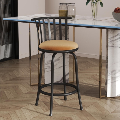 HOMY CASA  Set Of 2 Velvet Dining Room Chair Metal Legs Furniture Chair (Grey )