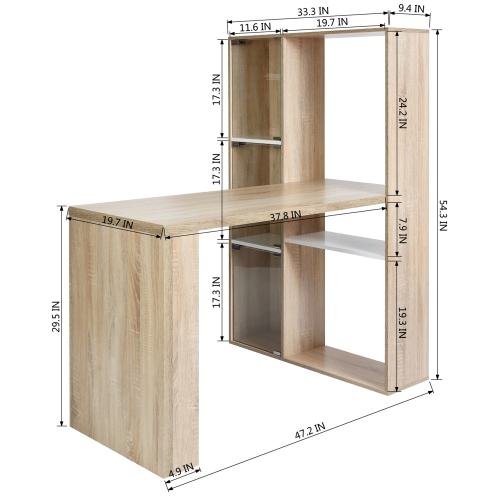 Computer Table with Book Shelfa with big storage