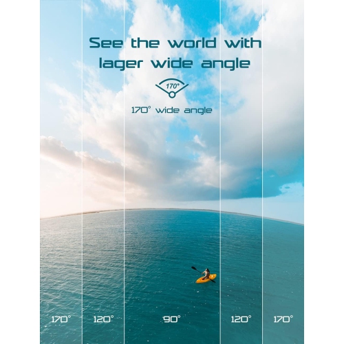 4K WiFi Action Camera with 64GB Memory Card Waterproof Underwater 40M Sport 2.0" LCD 170 ° Wide-Angle 2.4G Remote Control 2X1050mAh Batteries and