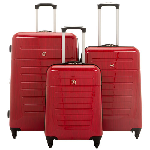 Ensemble de 3 valises rigides extensibles Extravagence de SWISSGEAR - Rouge