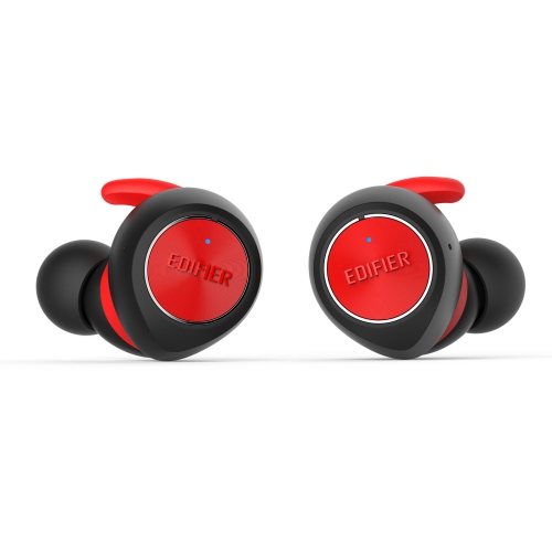 EDIFIER  Tws3 Wireless Earbud Headphones - Charging Case, Bluetooth V4.2, Ipx4 Splash & Sweatproof - In Red