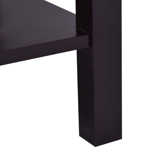 Costway End Table Nightstand Storage Display Furniture Drawer Shelf Beside Brown