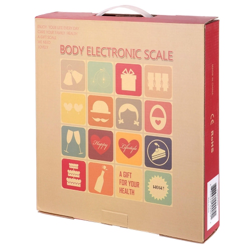 Bathroom Bath Scale, Digital Body Weight Glass Scale with Smart Step-on Technology and Temperature Display 396lb Capacity