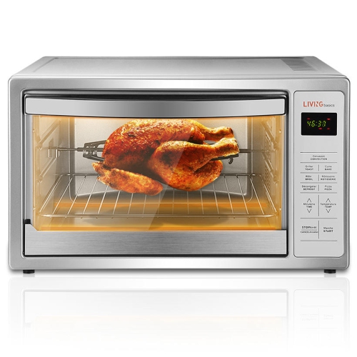 Extra Large Digital Countertop Convection Oven Stainless Steel 42l Extra Large Digital Countertop Convection Oven Stainless Steel 42l Capacity Livingbasics Toaster Ovens Best Canada