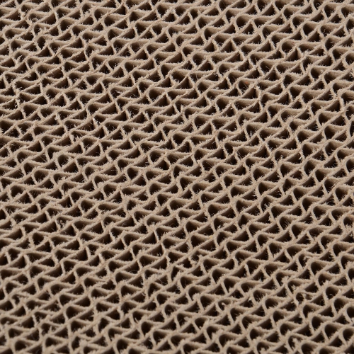 22-Inch Cat Scratcher Lounge, Corrugated Ergonomic Cardboard Lounge Scratch Post Angled, Cardboard Protector for Furniture Couch Floor - LIVINGbasics