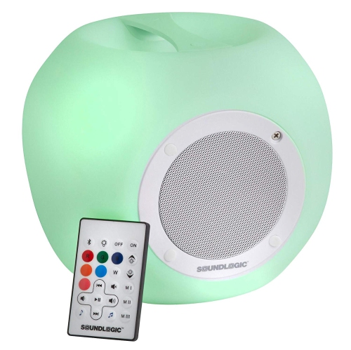 Haut-parleur Bluetooth sans fil à couleur variable XT CUBE de SoundLogic avec télécommande
