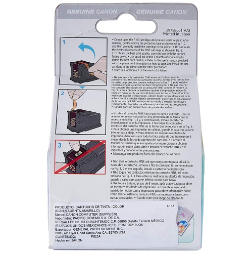 Genuine Canon CL-211XL HIGH Yield Ink Cartridge, Tri-Colour - 2975B001