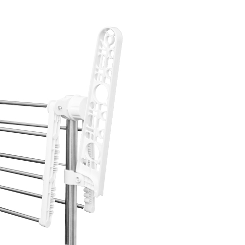 HOMCOM Foldable 3 Tier Clothes Drying Rack Stainless Steel
