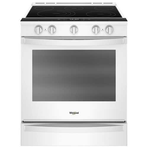 Whirlpool 30" Self-Clean True Convection Slide-In Electric Range -White -Open Box -Perfect Condition