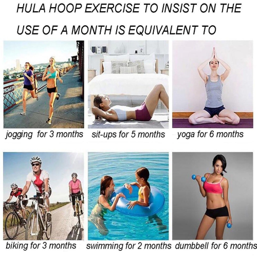 Fitness Exercise Hula Hoop 2.6lb, 6 Section Detachable Design, Weighted Fitness Exercise Hula Hoop-PHAT™