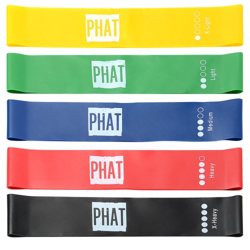 Premium 2 Core Sliders Gliding Disk+5 Exercise Resistance Loop Bands - PHAT™