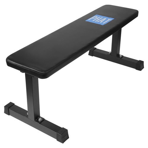 PHAT Utility Flat Weight Bench, Sit up Crunch Board Abdominal Fitness, Weight Training and Abs Exercises Flat Equipment（Max loading: 420lbs/190kgs）fo