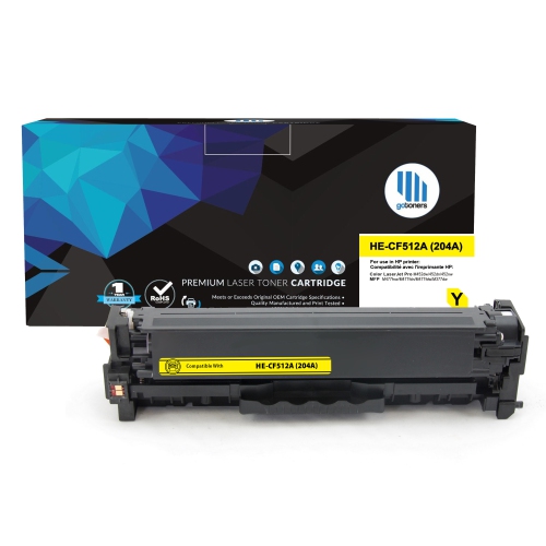 GOTONERS  HP New Compatible Cf512A (204A) Standard Yield Toner Cartridge for HP Color Laserjet M154A/m154Nw/m180Nw/m180/m180N/m181 In Yellow