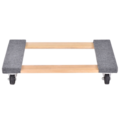 Costway 4PCS 30" x 18" Dolly Moving Carrier Mover Handle Casters 1000lb