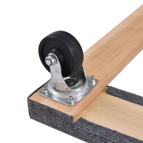 Costway 4PCS 30" x 18" Dolly Moving Carrier Mover Handle Casters 1000lb