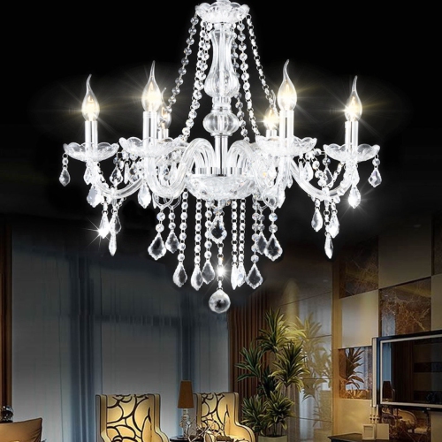 Costway Elegant Crystal Chandelier 6, Best Crystal Chandelier Lamps