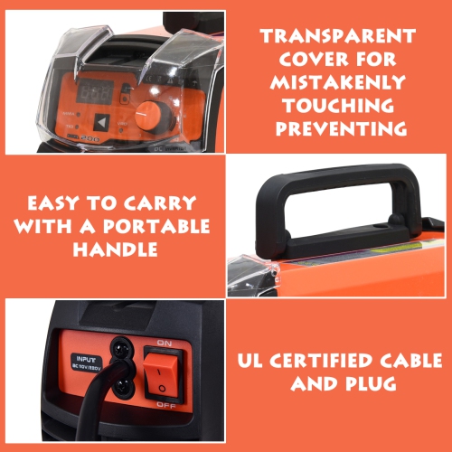 Costway MMA TIG ARC IGBT Welding Machine 200 AMP Welder DC Inverter LED Display