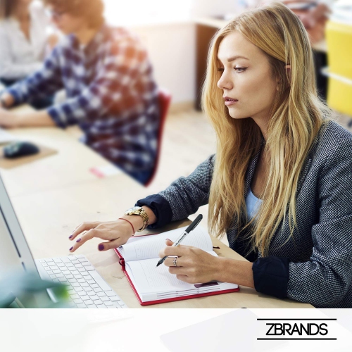 ZBRANDS // Microball Roller Pens, Micro Point, Platinum Rollerball Pen, 12-Pack, (Midnight Black)