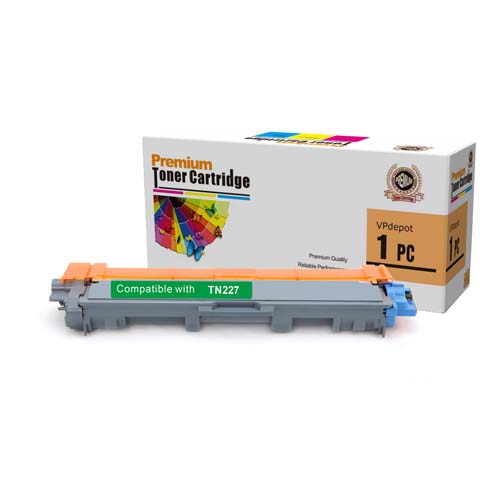 VPDEPOT  Tn-227 (Tn227) C Compatible Toner for Brother Hl-L3210Cw/l3230/l3270/l3290C/mfc-L3710/l3750/l3770 With Chip In Cyan