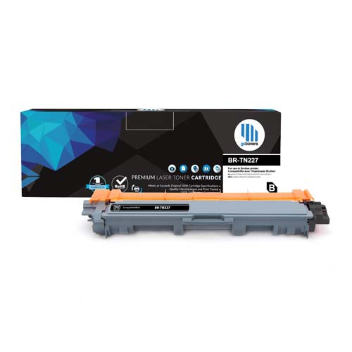 Gotoners™ TN-227 BK Compatible Black Toner Cartridge For Brother HL-L3210CW/L3230/L3270/L3290C/MFC-L3710/L3750/L3770 WITH CHIP